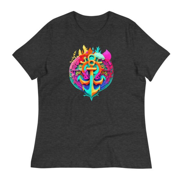 womens-relaxed-t-shirt-dark-grey-heather-front-663c37438463b.jpg Vibrant Anchor Women's Relaxed T-Shirt